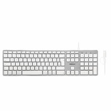 Laden Sie das Bild in den Galerie-Viewer, UCZKEYHUB W mit USB Hub und Ladeport<br/><b>Geniale erweiterte Mac Tastatur</b><br/>Kabel mit USB-C und USB-A Stecker