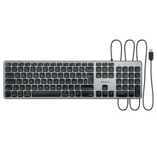 Laden Sie das Bild in den Galerie-Viewer, UCZKEY USB-C Mac Tastatur <br/><b>mit deutlicher Tastenwölbung</b><br/>Space Grey-Design mit Ziffernblock