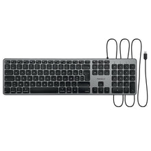 Laden Sie das Bild in den Galerie-Viewer, UCZKEY USB-C Mac Tastatur <br/><b>mit deutlicher Tastenwölbung</b><br/>Space Grey-Design mit Ziffernblock