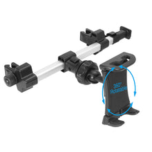 Laden Sie das Bild in den Galerie-Viewer, HRMOUNTPRO iPad Autohalterung<br/><b>Erlaubt Position zwischen Vordersitzen</b><br/>Tablets und Nintendo Switch, bis 25cm Breite