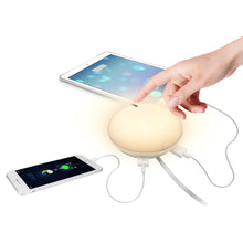 Laden Sie das Bild in den Galerie-Viewer, LAMPCHARGE GO<br/>Nachttisch-/Wand-LED-Leuchte<br/>mit 2 USB Ladeanschlüssen