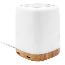 Laden Sie das Bild in den Galerie-Viewer, LAMPCHARGE SQ<br/>Nachttisch-Lampe mit USB<br/>4 Ports, 24 Watt Ladeleistung