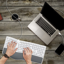 Laden Sie das Bild in den Galerie-Viewer, MERGOKEY<br/>ergonomische Mac Tastatur<br/>mit Handballenauflage