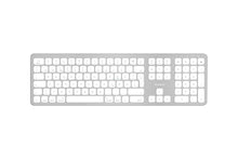 Laden Sie das Bild in den Galerie-Viewer, BTWKEYMB Erweiterte Mac Tastatur<br/><b>QuickSwitch Tastatur für 3 Geräte</b><br/>Drahtlos, auch für iPhone und iPad