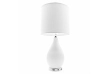 Laden Sie das Bild in den Galerie-Viewer, LAMPCHARGE CERAMIC<br/><b>Elegante Lampe mit USB Ladeport</b><br/>2 USB Ports, 24 W Ladeleistung