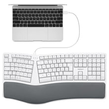 Laden Sie das Bild in den Galerie-Viewer, MERGOKEY<br/>ergonomische Mac Tastatur<br/>mit Handballenauflage