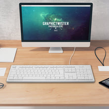 Laden Sie das Bild in den Galerie-Viewer, QKEY mit Ziffernblock für Mac,<br/>erweiterte USB-A Tastatur,<br/>105 Tasten in Standardgröße