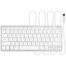 Laden Sie das Bild in den Galerie-Viewer, SLIMKEYC (US Layout)<br/>kompakte Mac-Tastatur<br/>Klein, flach & leicht - mit USB