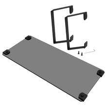 Laden Sie das Bild in den Galerie-Viewer, SPACESTAND-B solider Monitorständer<br/><b>Räumt den Schreibtisch frei</b><br/> aus gehärtetem Glas, trägt 18kg