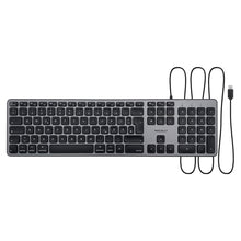 Laden Sie das Bild in den Galerie-Viewer, UCZKEY USB-C Mac Tastatur <br/><b>mit deutlicher Tastenwölbung</b><br/>Space Grey-Design mit Ziffernblock