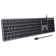 Laden Sie das Bild in den Galerie-Viewer, UCZKEY USB-C Mac Tastatur <br/><b>mit deutlicher Tastenwölbung</b><br/>Space Grey-Design mit Ziffernblock