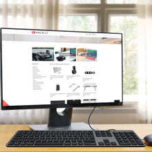 Laden Sie das Bild in den Galerie-Viewer, UCZKEY USB-C Mac Tastatur <br/><b>mit deutlicher Tastenwölbung</b><br/>Space Grey-Design mit Ziffernblock