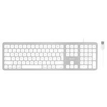 Laden Sie das Bild in den Galerie-Viewer, WKEYHUBMB mit 2 USB Ports<br/>erweiterte Mac Tastatur<br/>Alu-Design mit Ziffernblock