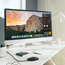 Laden Sie das Bild in den Galerie-Viewer, DYNAMOUSE mit USB-C oder USB-A<br/><b>Flache leise-klick Maus</b><br/>Optische Maus mit 3 Tasten und Scrollrad