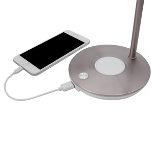 LAMPCHARGE QI<br/>Tisch-Lampe mit USB Port<br/>20 Watt Ladeleistung