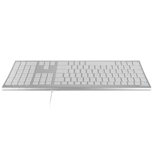 ACEKEY USB-C<br/>schlanke, erweiterte Mac Tastatur<br/>Alu-Design mit Ziffernblock