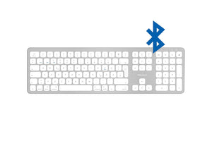 BTWKEYMB mit QuickSwitch<br/>erweiterte Bluetooth Tastatur<br/>Alu-Design mit Ziffernblock