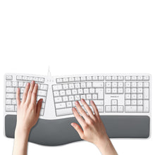Laden Sie das Bild in den Galerie-Viewer, MERGOKEY&lt;br/&gt;ergonomische Mac Tastatur&lt;br/&gt;mit Handballenauflage
