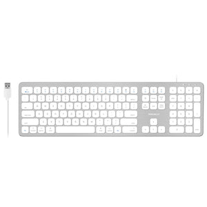 WKEYHUBMB mit 2 USB Ports<br/>erweiterte Mac Tastatur<br/>Alu-Design mit Ziffernblock