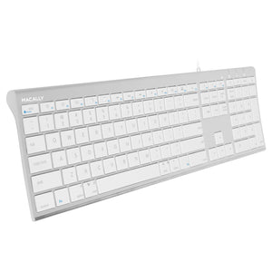 ACEKEY USB-C<br/>schlanke, erweiterte Mac Tastatur<br/>Alu-Design mit Ziffernblock